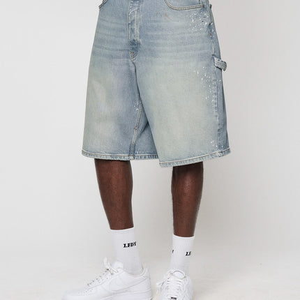 Denim and summer shorts fashion detail