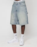 Denim and summer shorts fashion detail