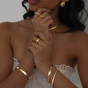 Fashion portrait with sunglasses and jewelry