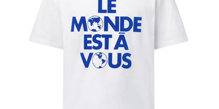 Intarsia "The World is Yours" T-shirt