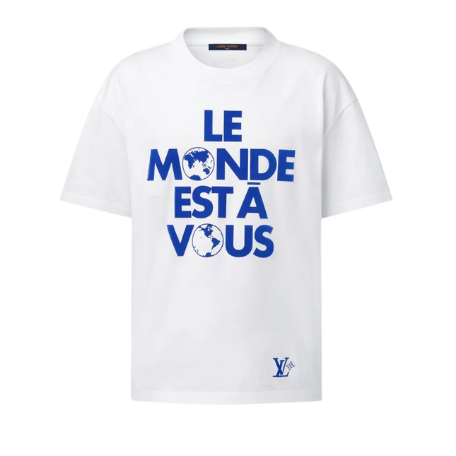 Intarsia "The World is Yours" T-shirt