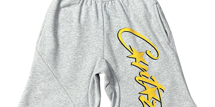 Island Yellow Script Shorts