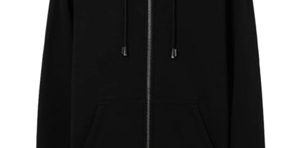 Check Printed Zip Hoodie