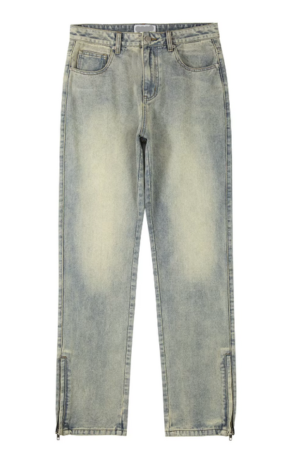 Aria Zip Flared Jeans