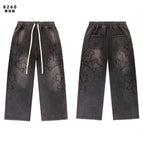 Washed black pants