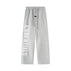 856 Grey Straight Fleece Pants