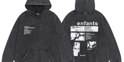 ERD Washed Distressed Hoodie