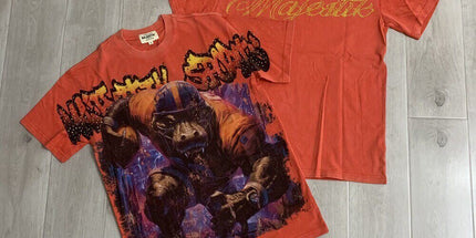 MAJESTIK vintage rhinestone casual T-shirt