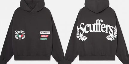 Short-Sleeve Letter Hoodie