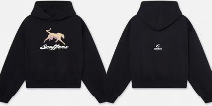 Short-Sleeve Letter Hoodie