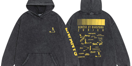 ERD Washed Distressed Hoodie