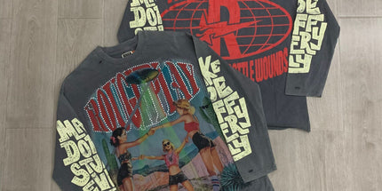 RoughPlay Distressed Rhinestone T-Shirt