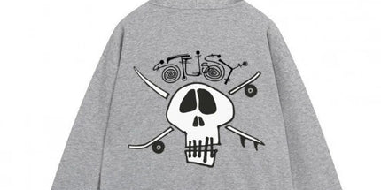 Dice Skull Zip Hoodie