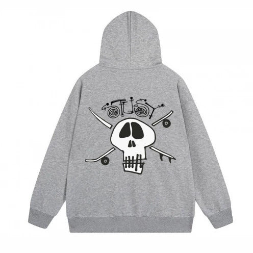 Dice Skull Zip Hoodie