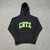 S / 923 Black Seal Green Hooded Sweatshirt