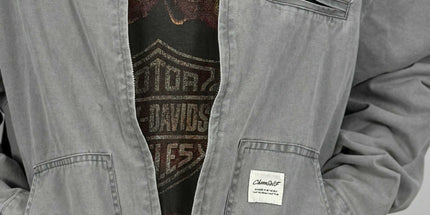 Vintage Contrast Cargo Jacket