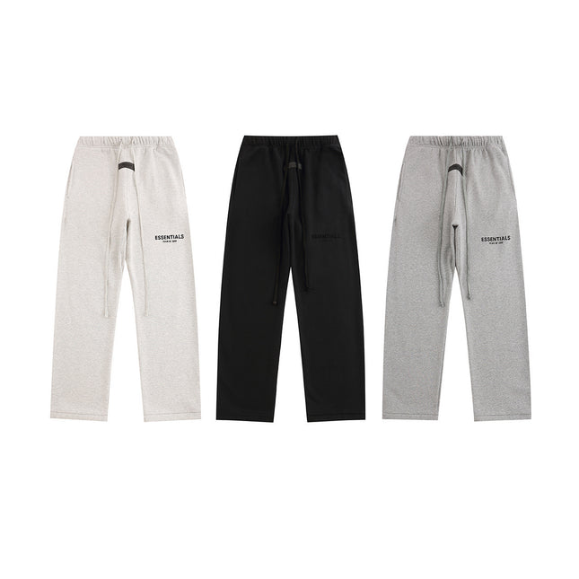Essentials Flocked Wide-Leg Sweatpants