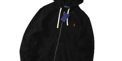 Pony Embroidered Zip Hoodie