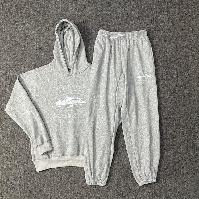 Alcatraz Vintage Print Tracksuit Set