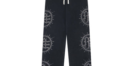 Mixed Emotion Rhinestone Tracksuit Set