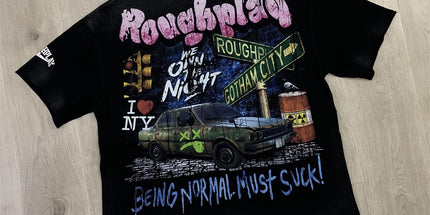 RoughPlay Distressed Rhinestone T-Shirt