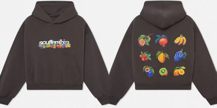 Short-Sleeve Letter Hoodie