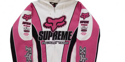 Racing Print Zip Hoodie
