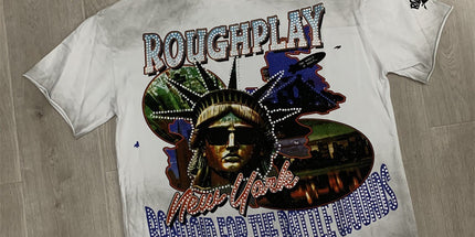 RoughPlay Distressed Rhinestone T-Shirt