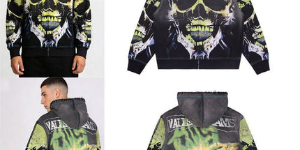 Vale Forever Cheetah Zip Up hoodie