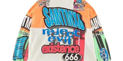 Saint Michael Motorcycle Long Sleeve T-Shirt