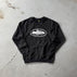 S / Black and white printed crewneck sweatshirt