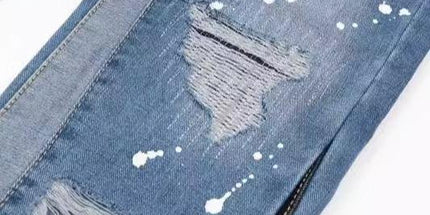 Gallery Dept Ink-Splatter Ripped Jeans