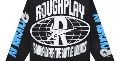 RoughPlay Rhinestone Patch Long Sleeve T-Shirt