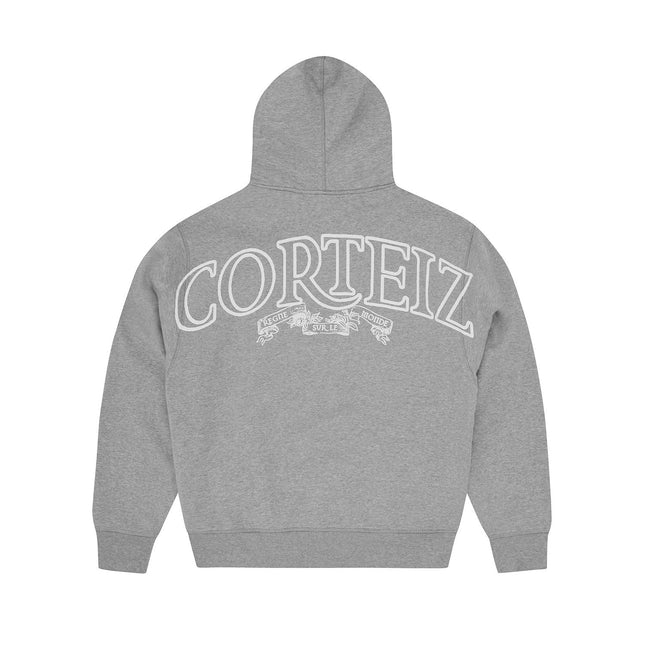 Men's Drill Grey Zip Hoodie