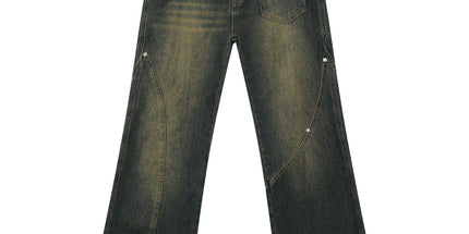 Men's dark wash bootcut jeans