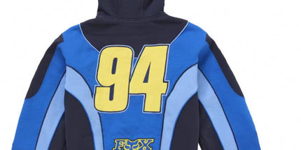 Racing Print Zip Hoodie