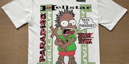 Trendy Hell Star hip-hop T-shirt for men