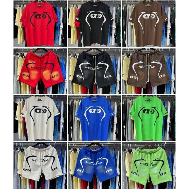 Hellstar Warm-Up T-Shirt & Shorts Set
