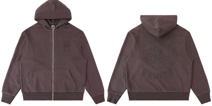 Vale Forever Cheetah Zip Up hoodie