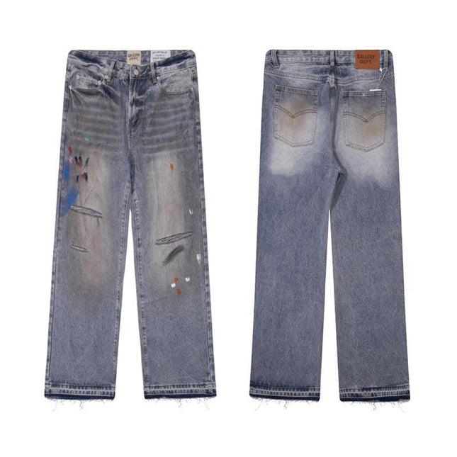 Gallery Dept Distressed Mud-Dye Jeans
