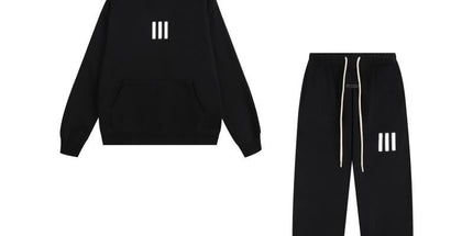 Essentials Three-Bar Fleece Tracksuit Set