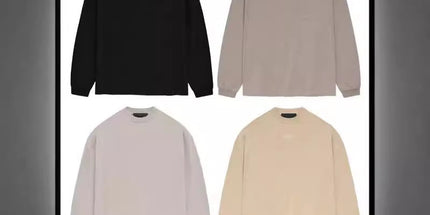 Essentials Cloud Mock-Neck Long Sleeve T-Shirt