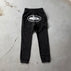 S / Black and white printed long sweatpants