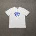 S / AD04 White Printed Blue Sky Blue Edge