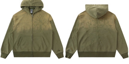 Vale Forever Cheetah Zip Up hoodie