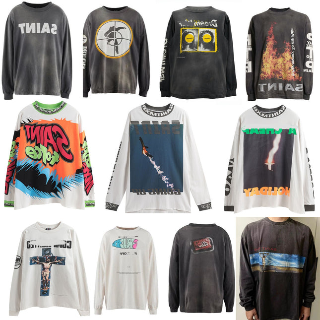 Vintage Graffiti Long Sleeve T-Shirt