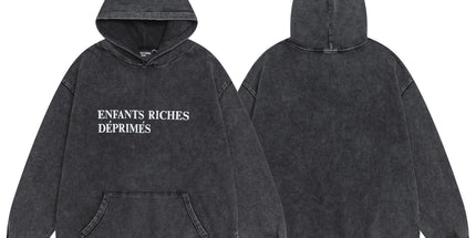 ERD Washed Distressed Hoodie