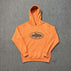S / 910 orange hooded sweatshirt