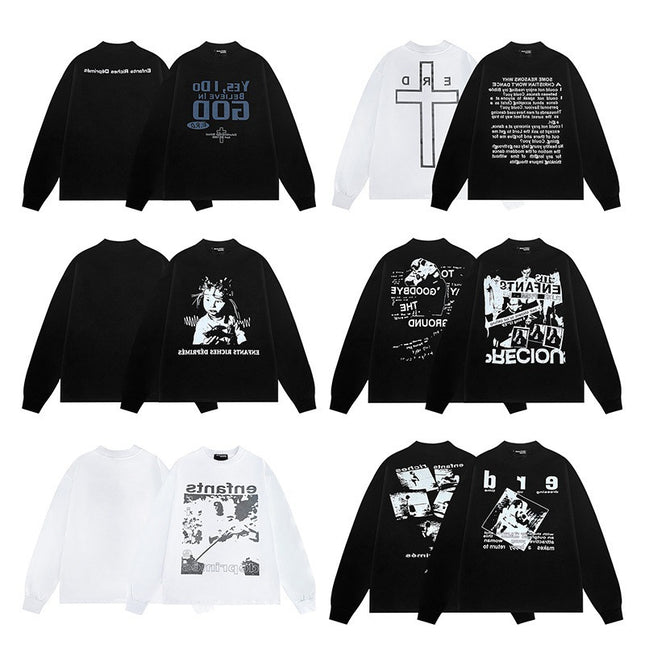 ERD Sketch Graffiti Long Sleeve T-Shirt
