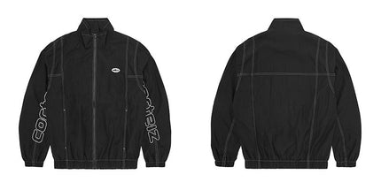 Men's Embroidered Stand-Collar Jacket